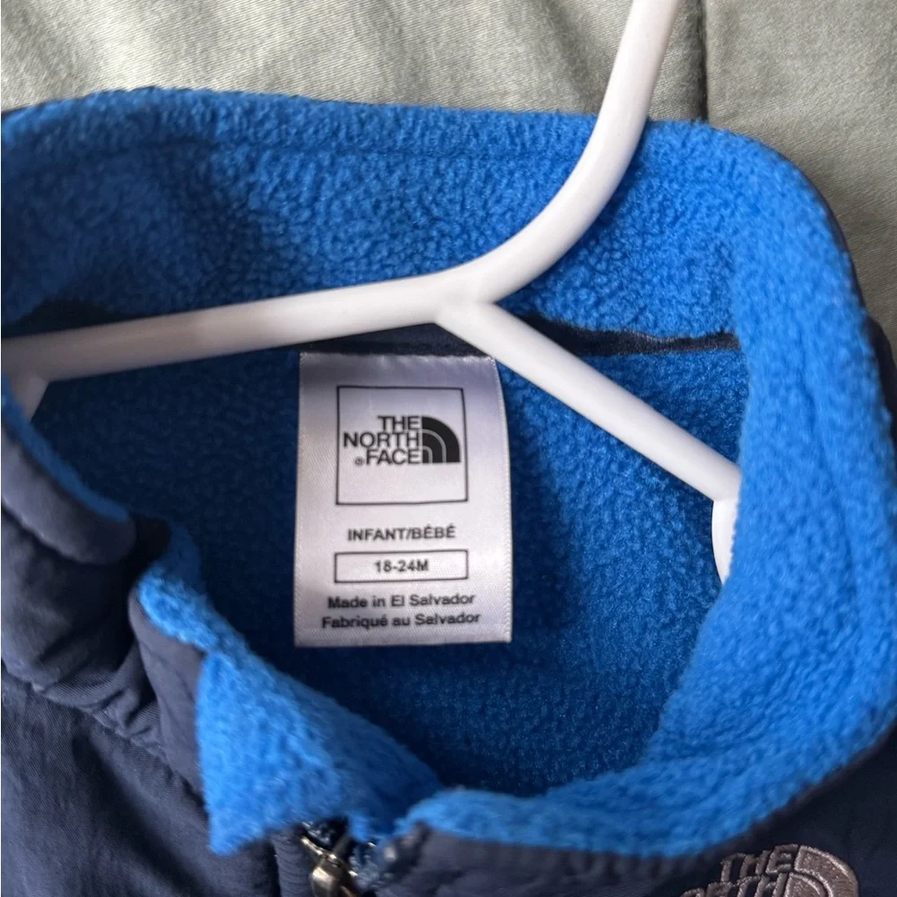 The‎ North Face Kids Blue and dark blue Puffer Jacket